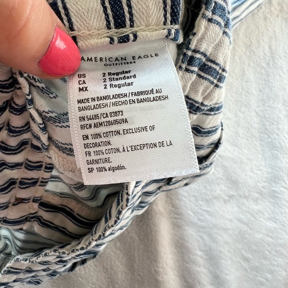 AE blue and white pants - Picture 4 of 5